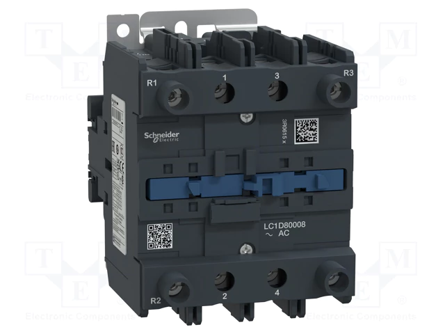 کنتاکتور 115 آمپر 220 ولت AC با فرکانس 40 تا 400 هرتز  اشنایدر الکتریک کد LC1F115M7