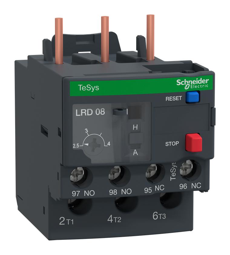 بيمتال 2.5 الی 4 آمپر مخصوص کنتاکتور سری LC1D09A...D38 اشنایدر کد LRD08