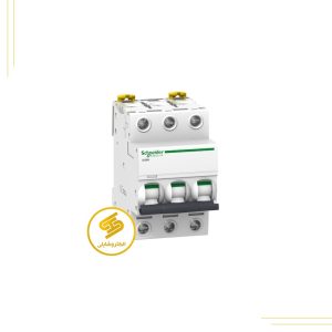 کلید مينياتوری سه پل 16 آمپر 6kA روشنایی AC/DC کد A9F73316