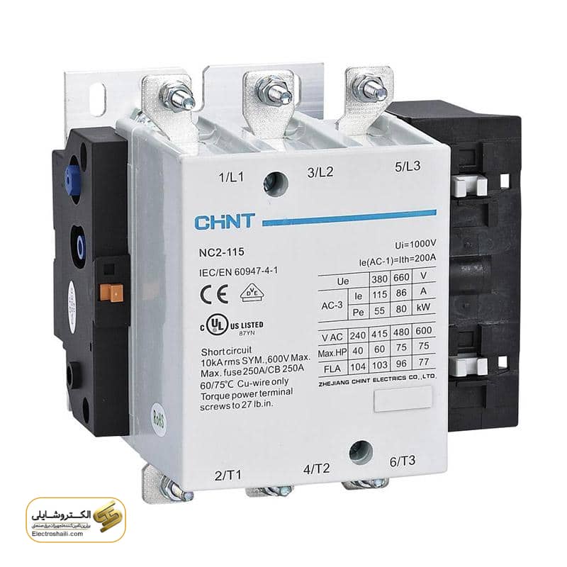 کنتاکتور 115 آمپر چینت سری NC2