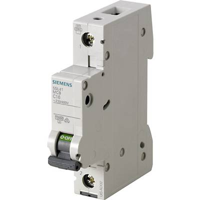 کلید مینیاتوری 0.5 آمپر تک پل 10 کیلو آمپر زیمنس تیپ C کد 5SL4105-7