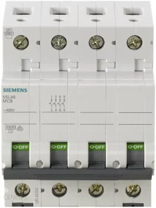 کلید مینیاتوری 13 آمپر سه پل+نول 10 کیلو آمپر زیمنس تیپ C کد 5SL4613-7