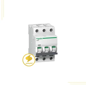 کلید مينياتوری سه پل 6 آمپر اشنایدر 6kA موتوری AC/DC کد A9F74306